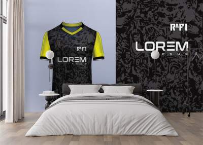 jersey design for sublimation, sport t shirt design racing jersey Wall mural