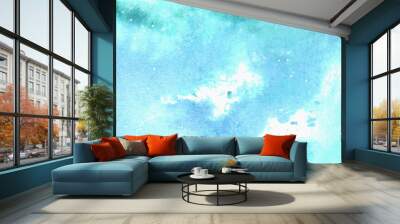 blue abstract watercolor background Wall mural