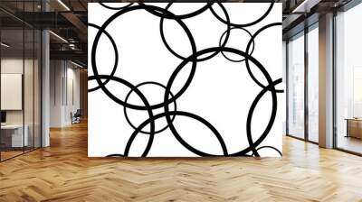 Circle seamless pattern. Vector seamless pattern. Modern stylish texture. Repeating circles background Wall mural