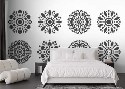 Mandala Set - Vector Pattern Wall mural