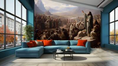 The Guiding Light: Capturing the Essence of Jesus (Generated with AI) Wall mural