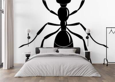 A smooth silhouette of a Ant vector illustration  Wall mural