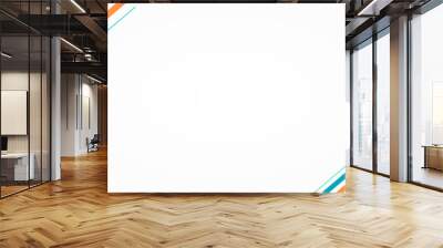 Blue Orange Powerpoint Background Wall mural