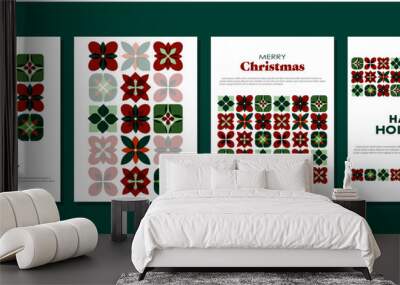 Set of vector illustrations for background, poster, greeting card, header for website. Wall mural