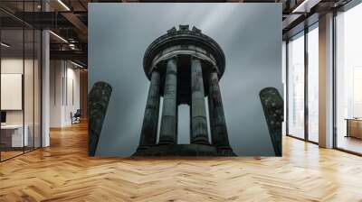 dugald monument at calton hill in edinburgh, scotland, united kingdom  Wall mural