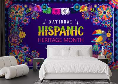 hispanic heritage month poster background Wall mural