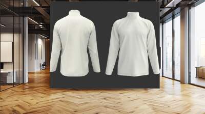 Longsleeves turtleneck shirt, 3d rendering, 3d illustration Wall mural