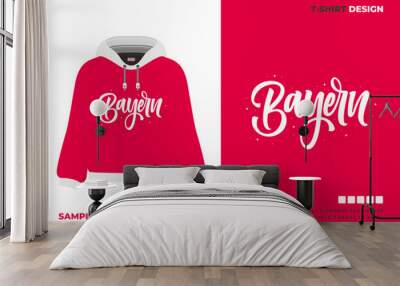 bayern lettering art sweater design Wall mural