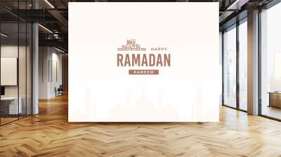 ramadan background with islamic lantern Wall mural