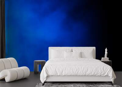 Blue abstract cloud of smoke pattern Wall mural