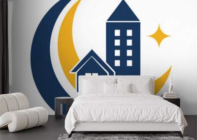       House logo vector art illustration.
 Wall mural