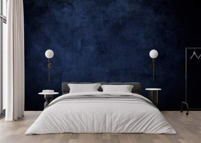 dark blue grungy background Wall mural