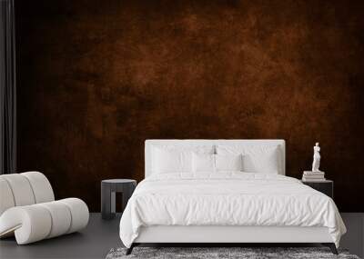 dark brown stained grungy background or texture Wall mural