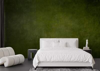 Dark green grunge background Wall mural