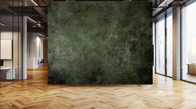 Dark green grunge texture Wall mural