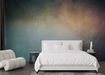 dark grungy backdrop with spotlight Wall mural