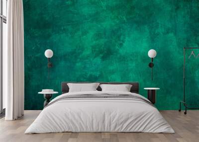 Green grungy  backdrop Wall mural