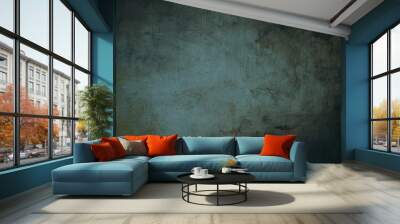 grunge blue background or texture Wall mural