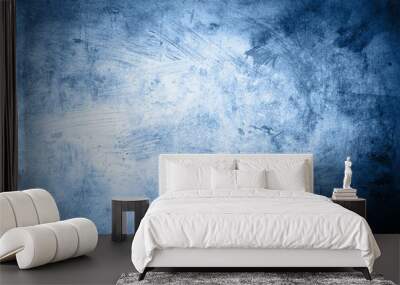 grunge blue background Wall mural