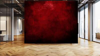 grungy red canvas background or texture Wall mural