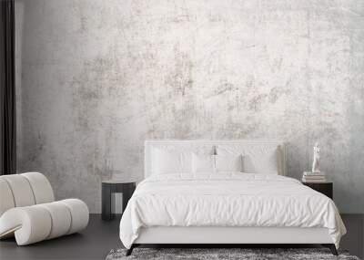 Old white wall grunge background Wall mural