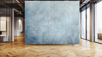 Scraped blue background Wall mural