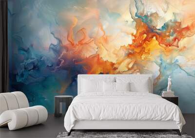 Subtle elegance organic sculpting in color
 Wall mural