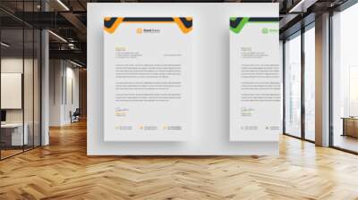 letterhead flyer corporate official minimal creative abstract professional informative newsletter magazine poster brochure design with logo	
 Wall mural