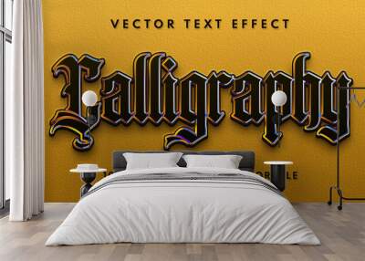 Calligraphy text effect style Wall mural