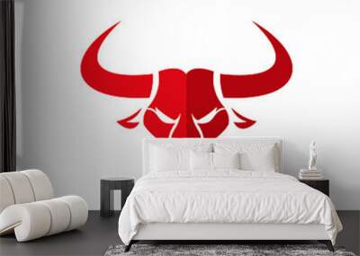 red bull head Wall mural