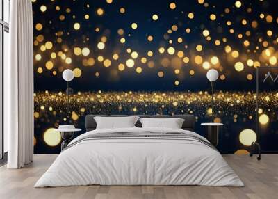 christmas lights background Wall mural