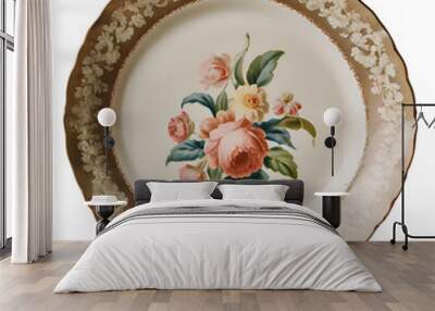 antique plate Wall mural