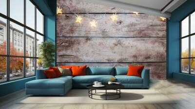 Christmas rustic background Wall mural