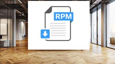 Download RPM file format, extension icon Wall mural