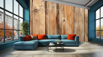 wooden texture or background Wall mural