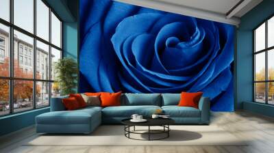 beautiful blue rose Wall mural