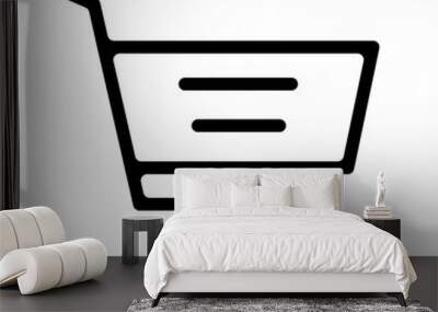 shopping cart icon png Wall mural