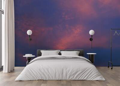 colorful sunset clouds in summer time Wall mural