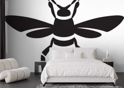 Wasps Venomous Strike Badge Monochromatic Insect Avenger Crest Wall mural