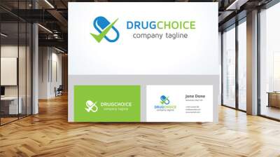 Drug Choice logo template. Wall mural