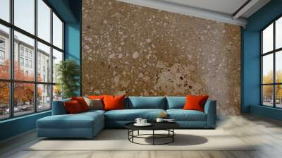 A natural stone. Pale biege marble. Background. Texture. Close-up. Wall mural