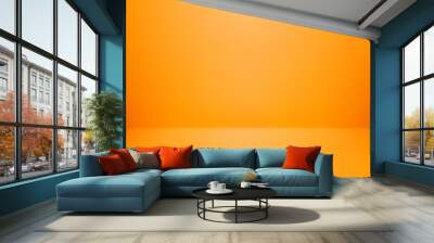 background studio orange color Wall mural