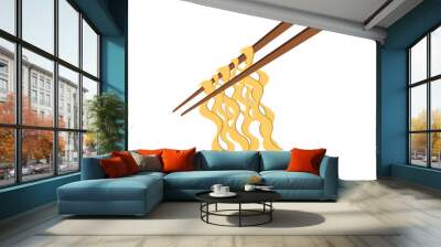 Asian Noodle, asianfood, vector illustration Wall mural