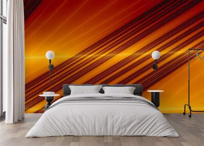 Cosmic background Red Fire Futuristic Art Design Wall mural