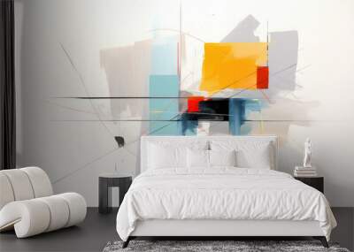 Colorful abstract painting background texture design surface Wall mural