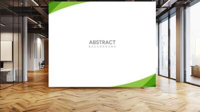 abstract green background design. modern green background template Wall mural