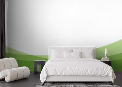 green background, flat and modern green and white background vector eps 10 Wall mural