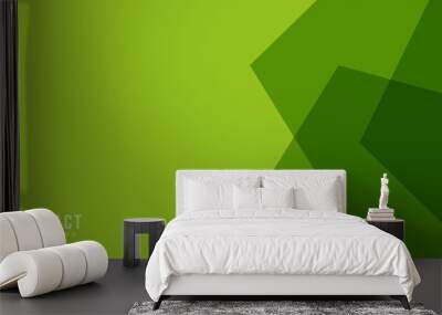 green background vector illustration design . abstract green wallpaper template Wall mural