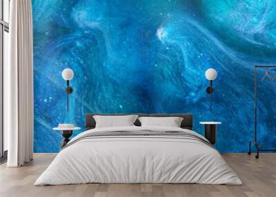 Abstract Colorful Background Design. liquify blue background Wall mural