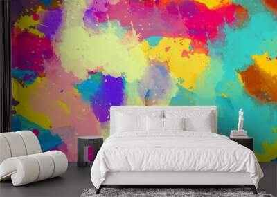 watercolor background Wall mural